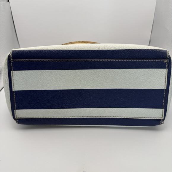 Kate Spade Camryn Wellesley Handbag Striped Navy and Cream - Picture 5 of 9